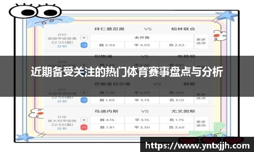 近期备受关注的热门体育赛事盘点与分析