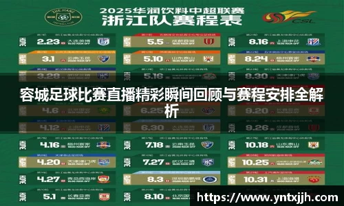 容城足球比赛直播精彩瞬间回顾与赛程安排全解析