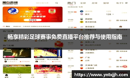 畅享精彩足球赛事免费直播平台推荐与使用指南