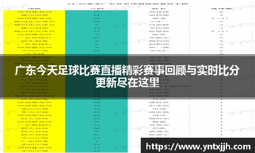 广东今天足球比赛直播精彩赛事回顾与实时比分更新尽在这里