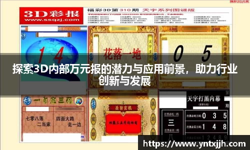 探索3D内部万元报的潜力与应用前景，助力行业创新与发展